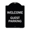 Signmission Welcome Guest Parking Heavy-Gauge Aluminum Architectural Sign, 24" x 18", BW-1824-22705 A-DES-BW-1824-22705 - alternate 1
